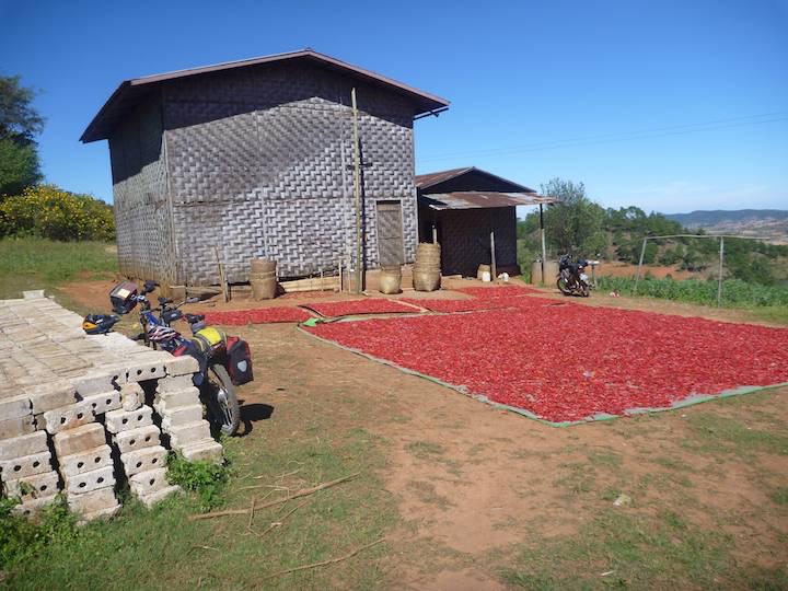 Trekking, on our bike through small villages and getting to visit some homes. Our lunch stop here.