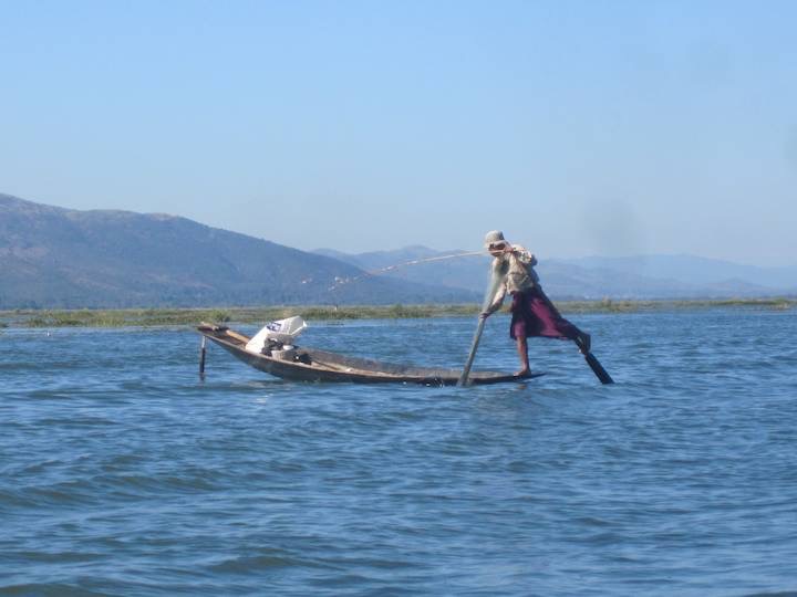 At Inle Lake.