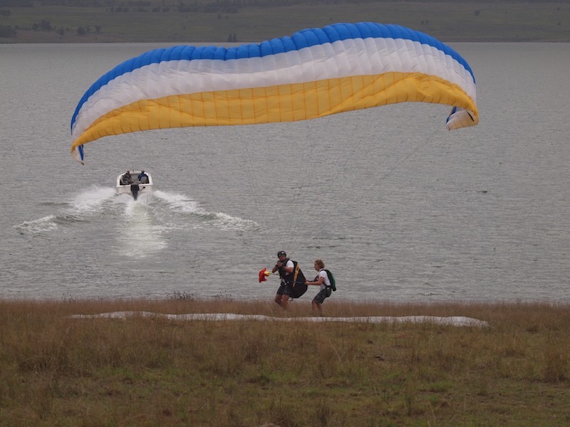 Roger and Michael Bass about to take off 2