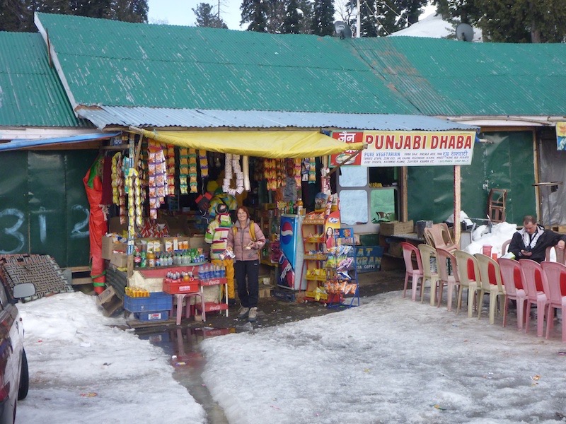 Shopping in the little village of Gulmarg