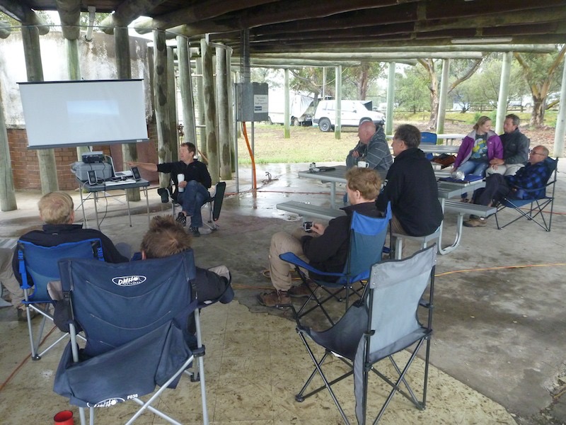 Rainy all day Sunday 20th and Jocky gives talks in Rotunda